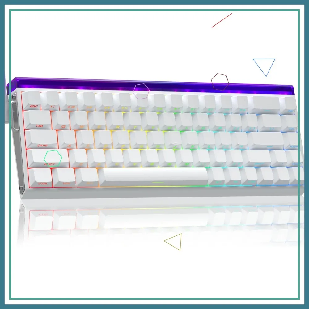 60% Hall Effect Gaming Keyboard, Adjustable Actuation, Fast Trigger, 8K Hz Polling Rate, Side Printed PBT Keycaps, RGB