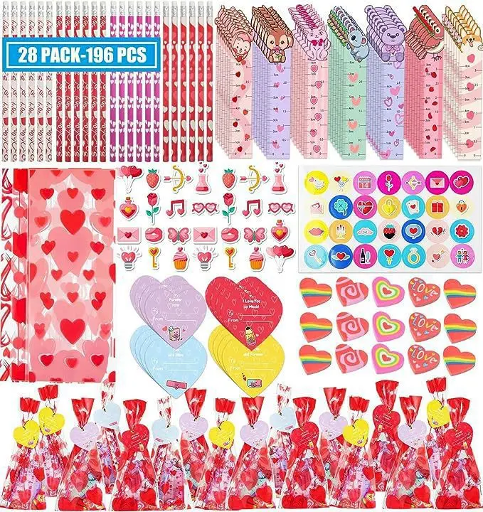 Valentinstag-Partygeschenke, Geschenke für Kinder, 30-teiliges Squishy-Zappelspielzeug mit bunten Tassen, DIY Whack a Mole Game Briefpapier-Set Pa