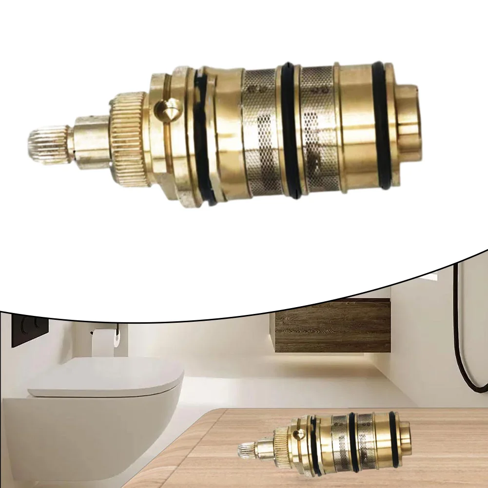 

Brass Replacement Thermostatic Cartridge Shower Mixer Valve Bar Repair Kit Bathroom Water Temperature Control Faucet Cartridges