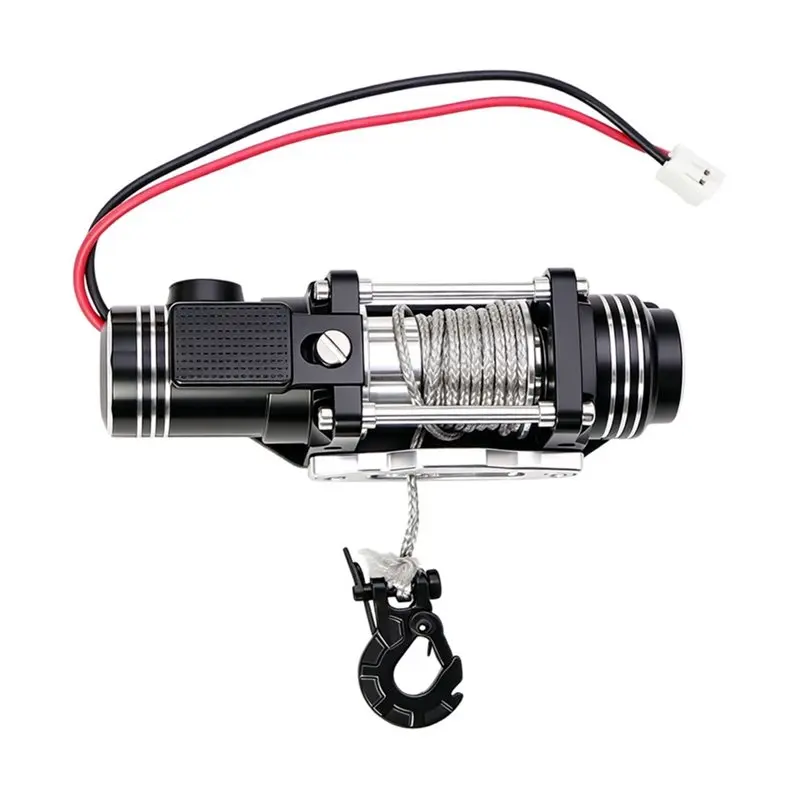 B05C-Electric Winch Simulated In Metal For 1/10 TRX4 SCX10 D90 RC4WD RC Crawler Car Upgrade Replacement Part