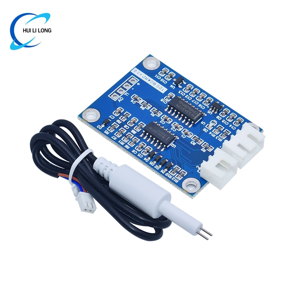 Módulo de sensor TDS sólidos disueltos señal analógica soluble detección de calidad del agua sólida DS18B20 temperatura para Arduino 51/STM32