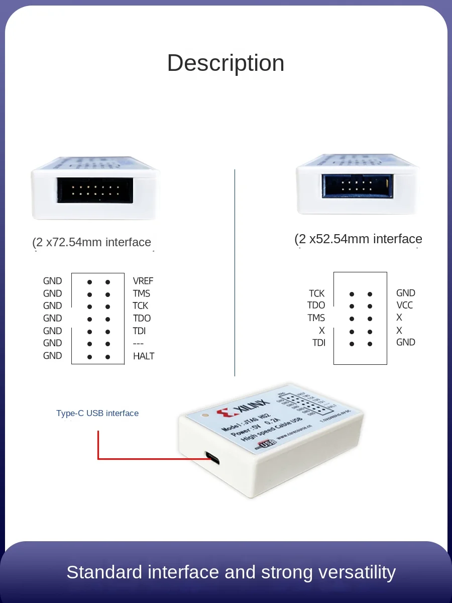 

Независимый идентификатор Xilinx HS2 USB, высокая скорость, эмулятор JTAG FPGA Downloader CPLD