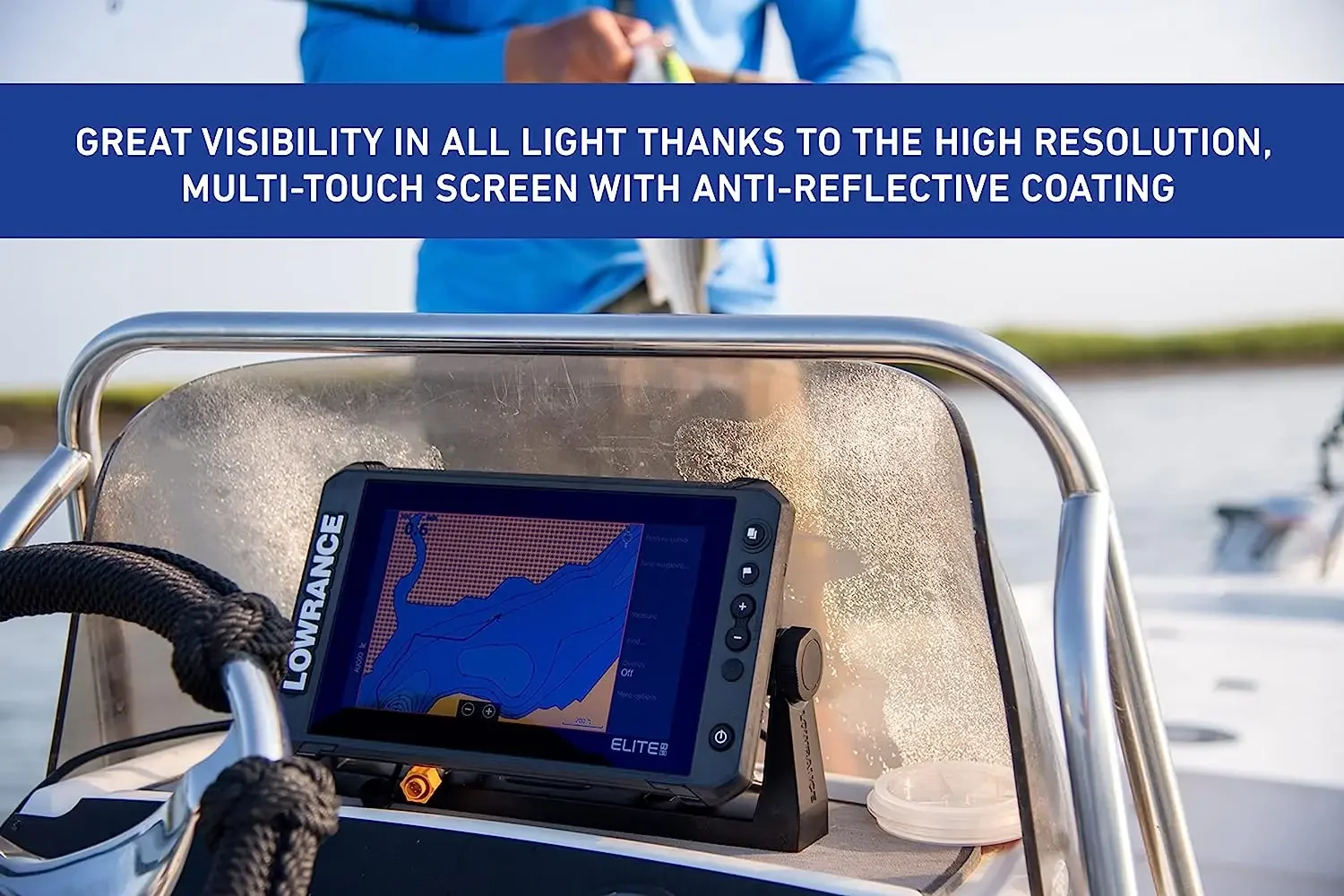 Lowrance FS 9  with Active Imaging 3-in-1 Transducer, Preloaded C-MAP Contour+ Charts
