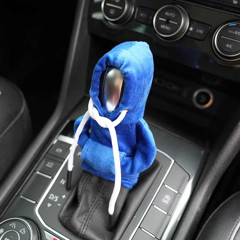 Gear Shift Cover Hoodie Gear Lever Sweatshirt Handle Car Decoration Fits Manual Automatic Car Shift Collars Interior Accessories