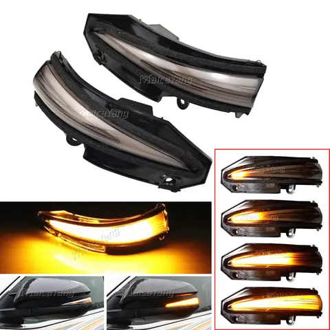 For Toyota RAV4 XA40 4Runner Highlander XU50 Kluger Noah R80 Side Mirror Blinker Indicator Lamp LED Dynamic Turn Signal Light