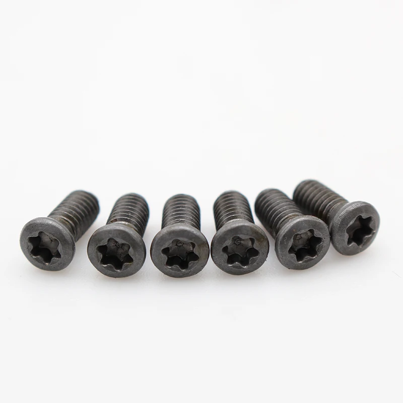 M2 * 6 M2.5 * 6 M2.5 * 8 M3 * 8 M3 * 10 M3 * 12 M3.5 * 10 M3.5 * 12 M4 * 10 M5 * 10 Masukkan Sekrup Torx untuk Mengganti Sisipan Karbida Alat Bubut CNC