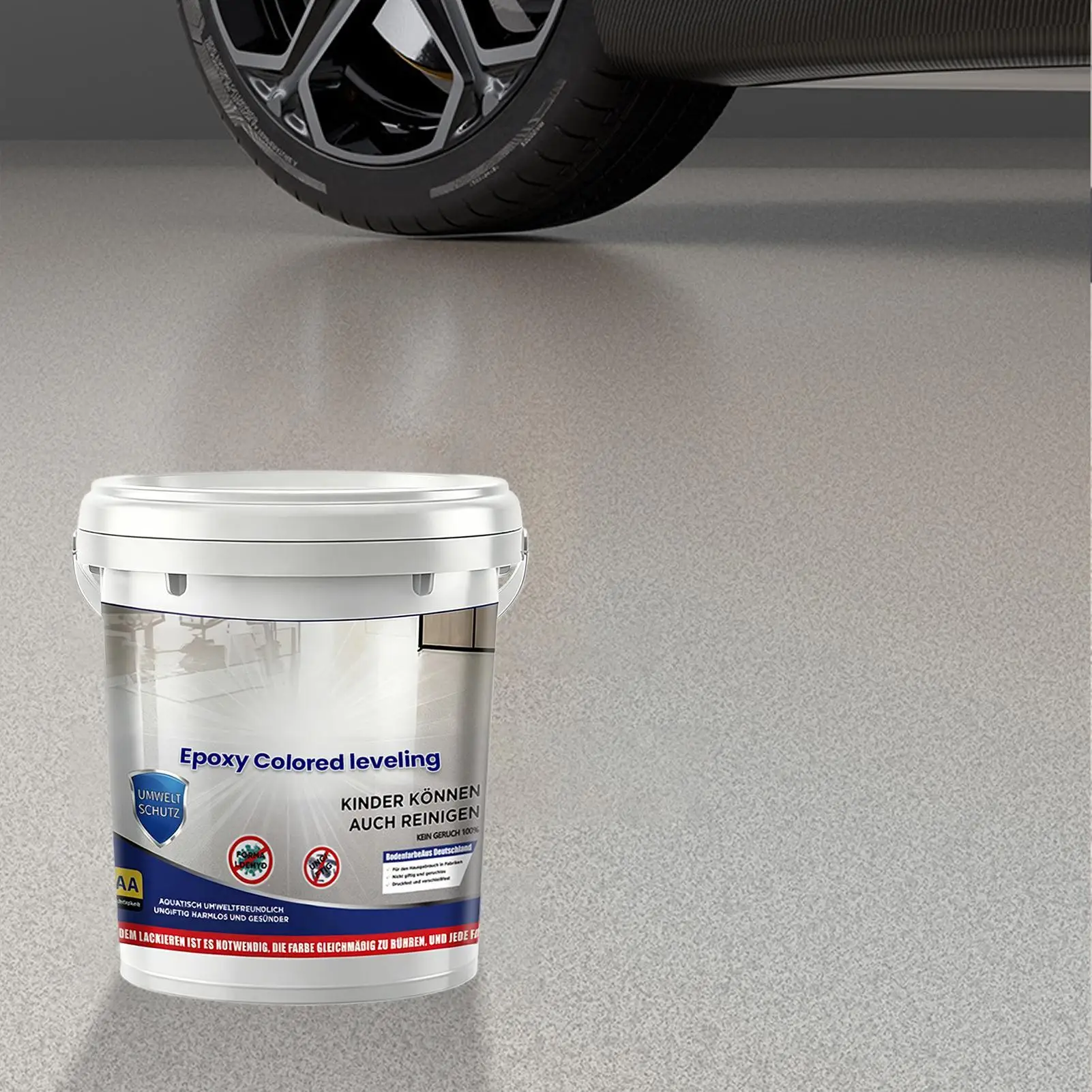 Epoxy Colored Sand Self Leveling Floor Paint Quick Drying HighGloss SelfLeveling Coating Long-lasting Protection Wear Resist