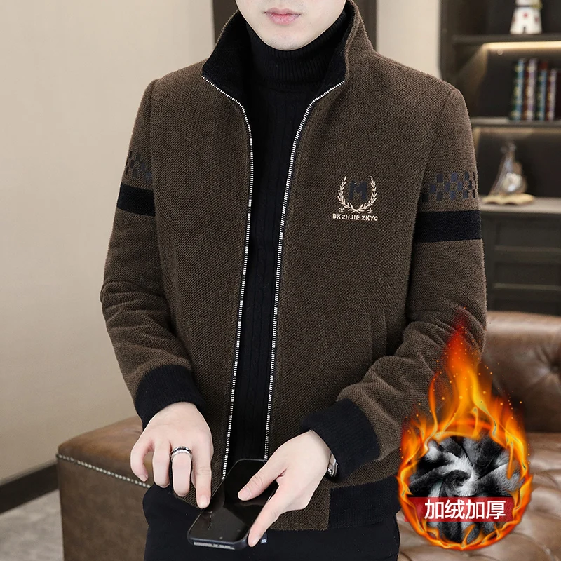 

Высококачественная зимняя шерстяная куртка 2025 года, мужской короткий плащ, толстый теплый повседневный деловой шерстяной уличный пальто, мужская одежда