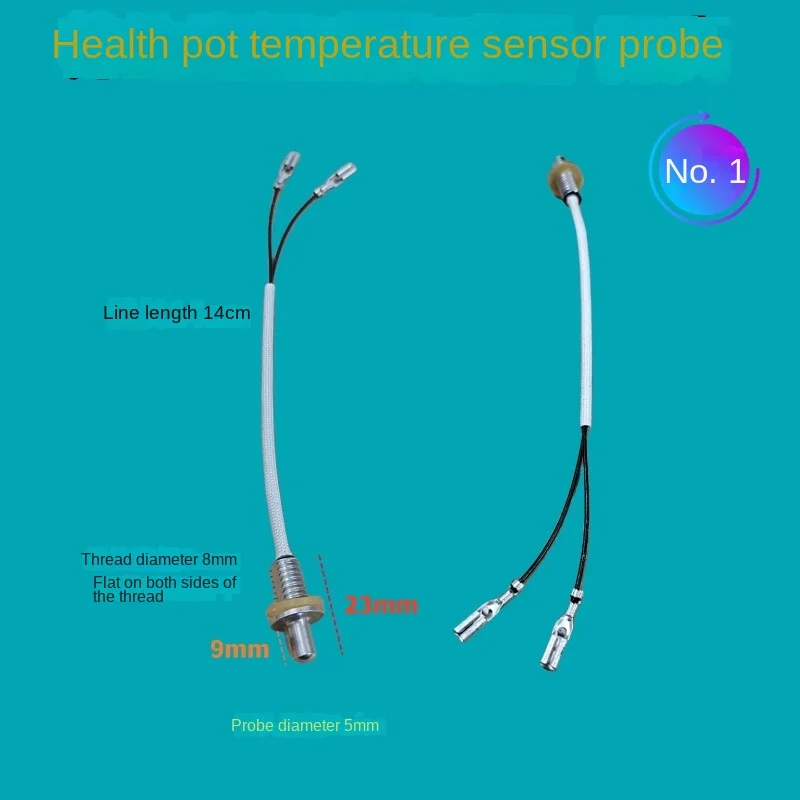 50Pcs health pot electric kettle coffee pot temperature sensor temperature probe thermostat thermistor 100K resistance