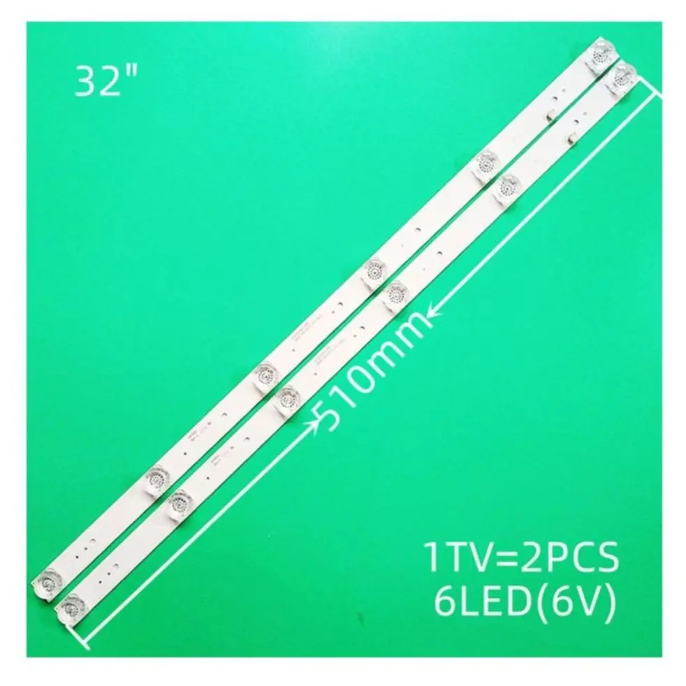 

LED backlight panel for F32D7000, TI3211D, DS LSF320HN08-M02, CC02320D510V09, CC02320d510V06, 32E20, 2X6, 6S1P 1910, 0D20, 2