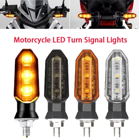 오토바이 LED 회전 신호등 혼다 CBR500R CBR650F CB500X CRF250L MSX125 12V 모토 표시기에 대 한 8mm 미니 깜박이는 빛