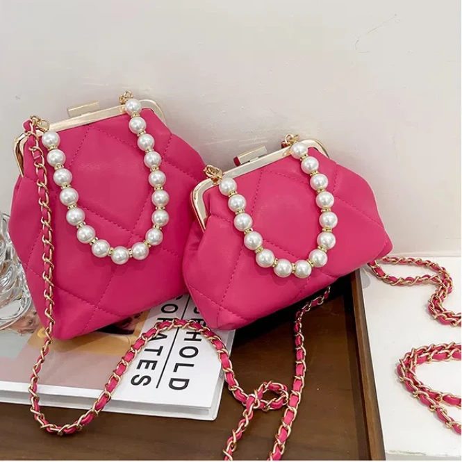 Sweet Memory Dolly Bags Shoulder Bag Beach Bag Party Clutch Wedding Crossbody Bag Totes Stylish Pearl Clip Bags Evening Handbag