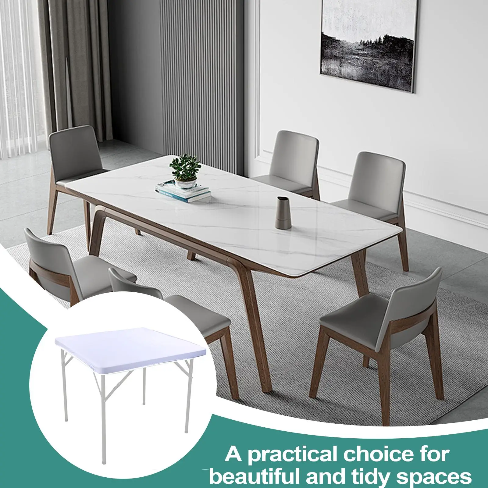 

Square Table Cloth Party Desk Cover 34x34 Inch Washable Square Tablecloth For Dining Wedding Party Picnic Camping Kitchen Living