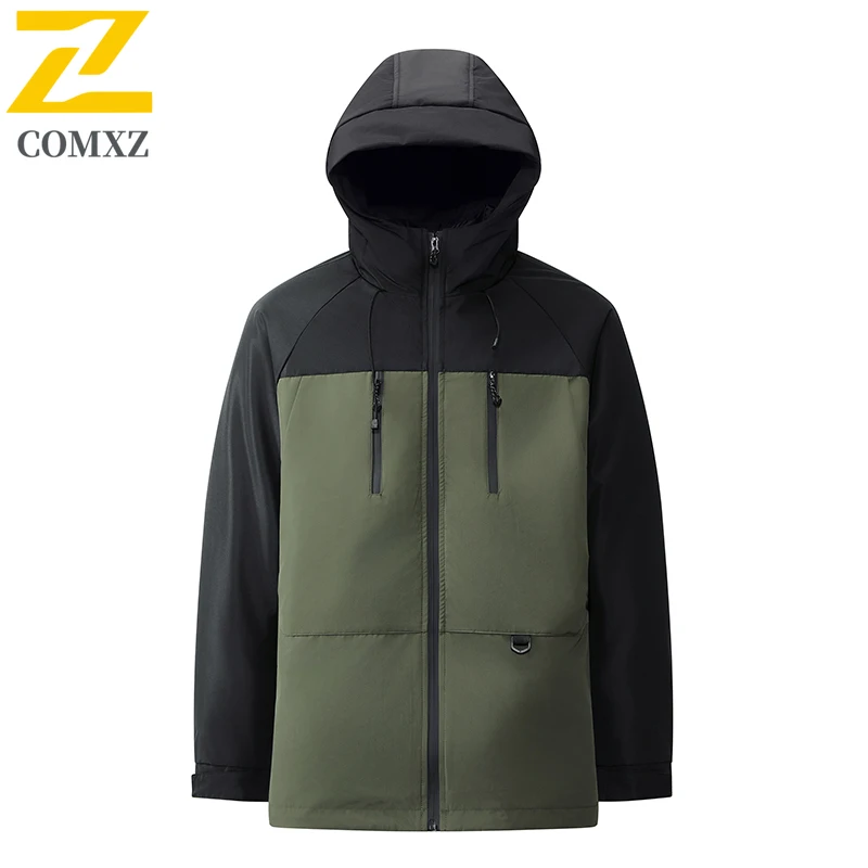 

Winter Warm Down Jacket Men Camping Adventure Windproof Durable Parkas Premium 3 in 1 Detachable Inner Liner Lightweight Coats
