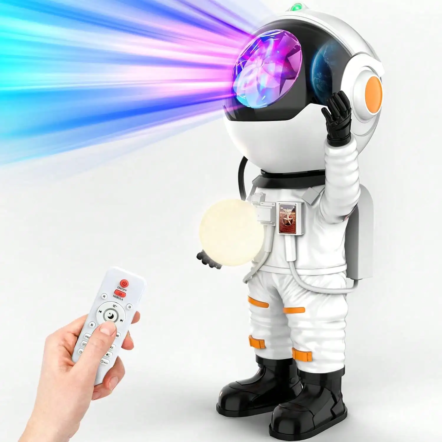 Astronaut Galaxy Projector, Remote Control, Starry Nebula Light for Bedroom & Gift