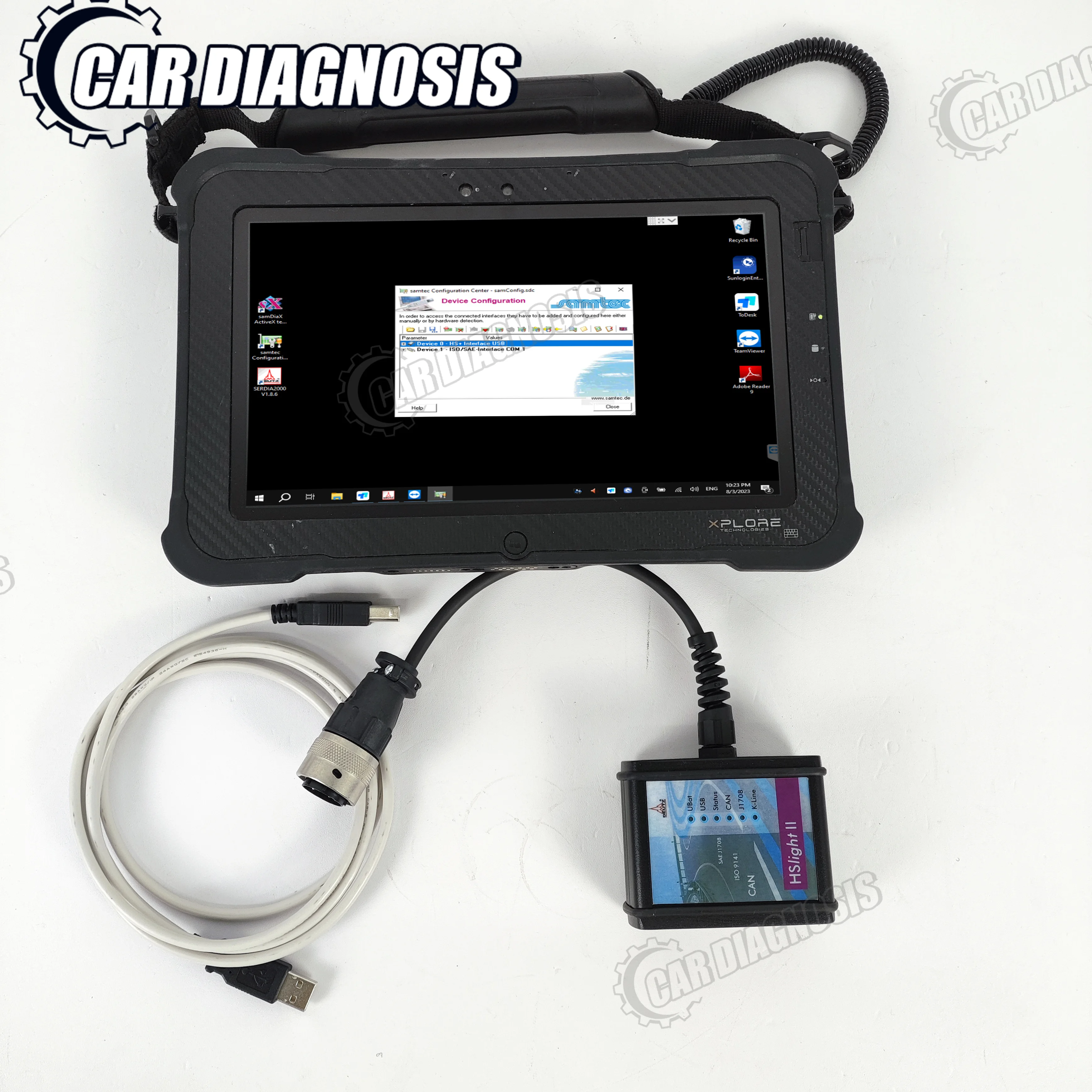 

2024 HS light II Serdia Deutz Diagnostic programming Kit hs Light ii Full Emr2/3/4 SerDia 2000 HS LIGHT II+Xplore tablet