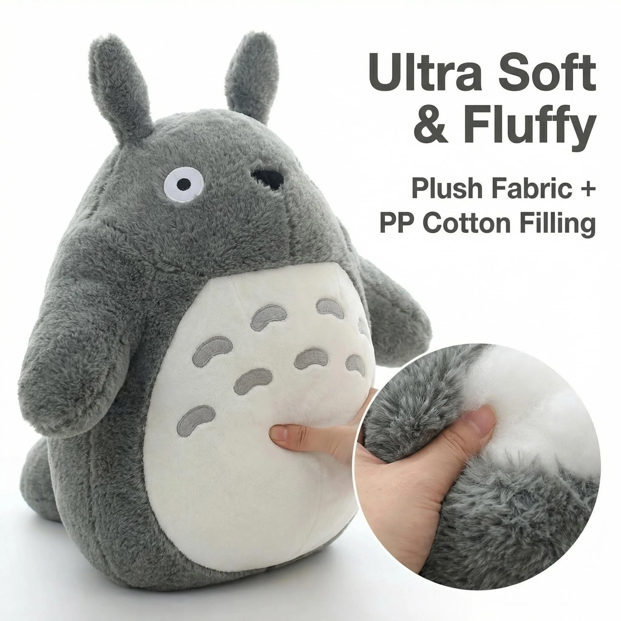 

Cute Totoro Plush Pillow Laugh Heartily Totoro Plush Toy Stuffed Movie Anime Totoro Lotus Leaf Plushies Throw Pillow Doll Gift
