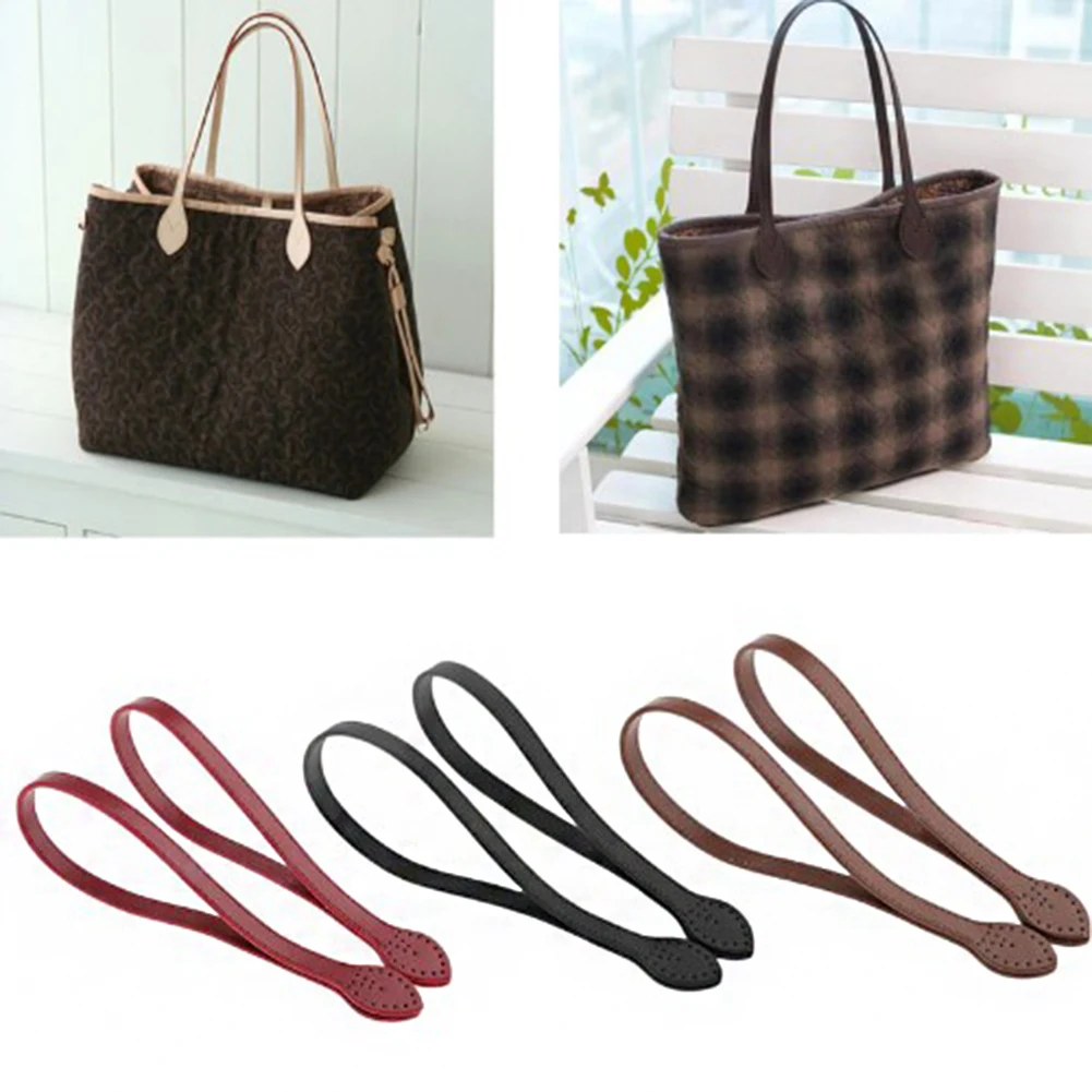 PU Leather Bag Handle para Mulheres, Substituição da Alça de Ombro, Cinto de Bolsa, Correias DIY, Acessórios Handmade Bag, 60cm, 2Pcs