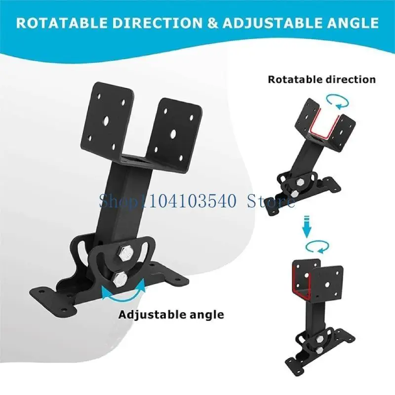 02DC PERGOLA PERGOLA PERGOLA SUPORTE RISADORES TELHADO PESADO PESADO, montagem ajustável metal preto para externas