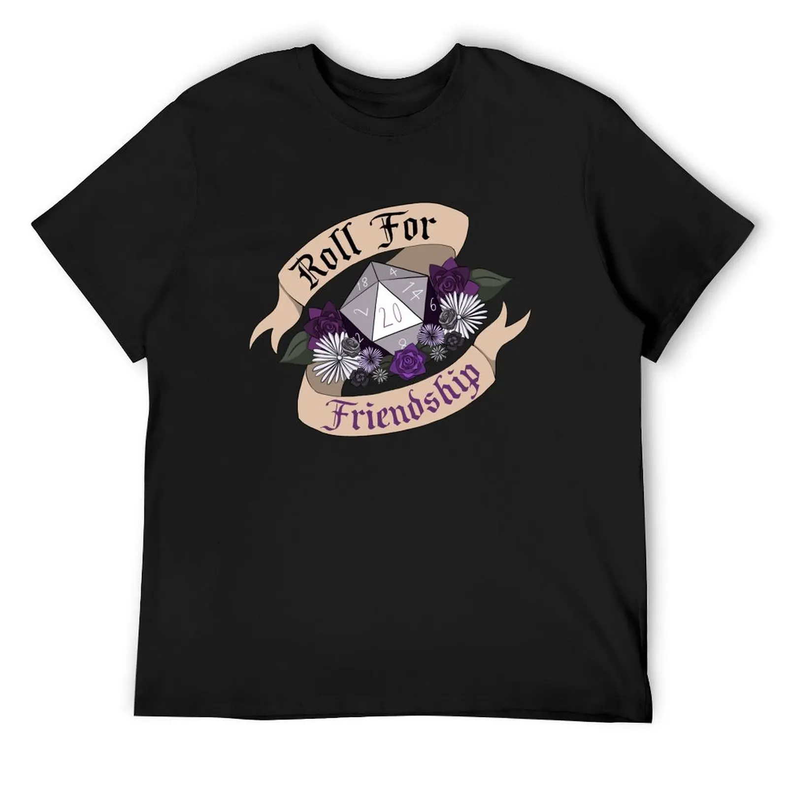 

Roll For Friendship! - Asexual Pride T-Shirt affliction shirts tops shirts graphic tees Funny t-shirt mens designer clothes