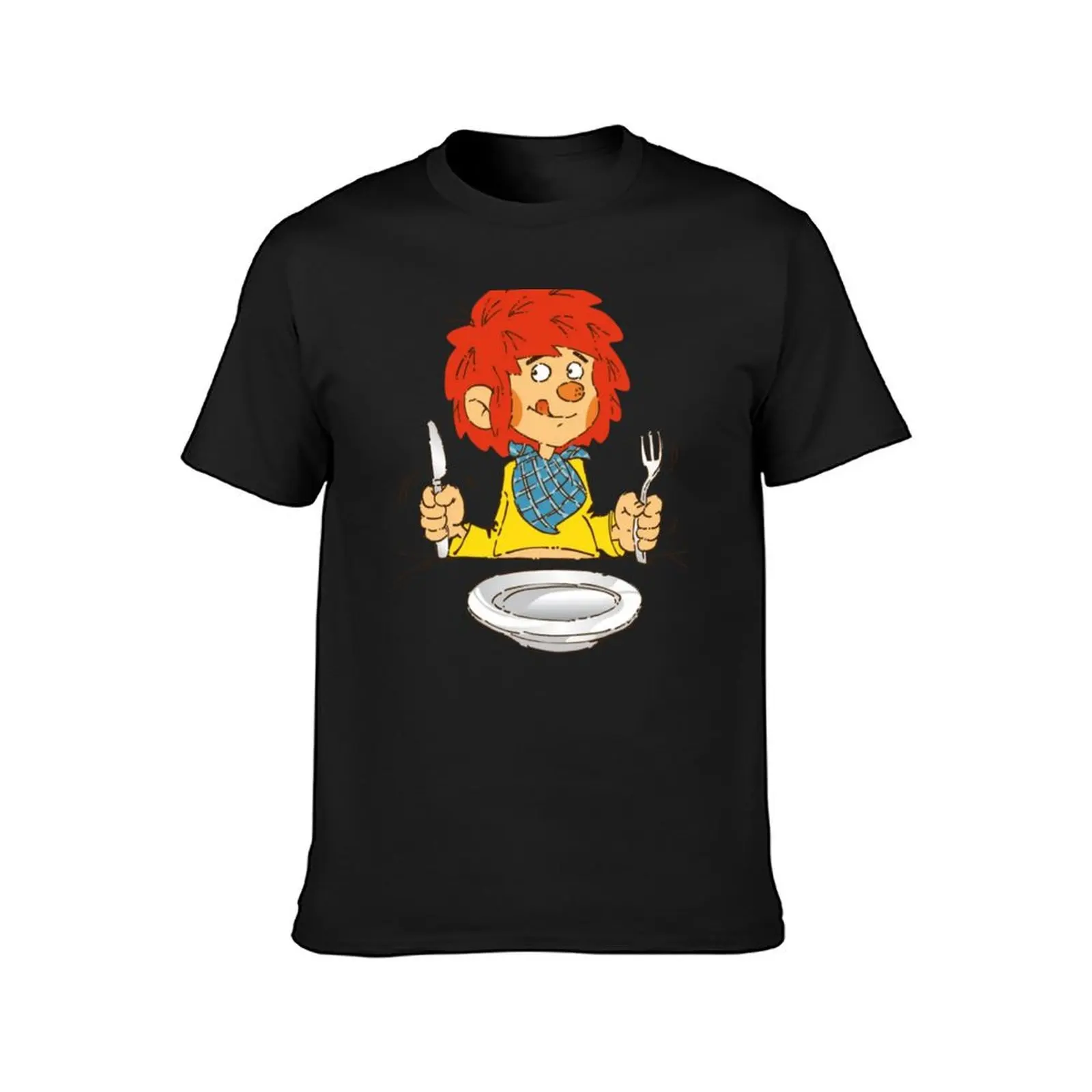 Pumuckl Meal Time T-Shirt korean fashion oversized for a boy cute clothes heavyweight t shirts for men