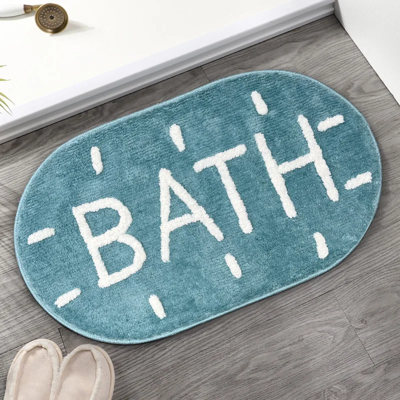 Bathroom Floor Mat Absorbent Non Slip Door Mat Entrance Bedroom Foot Carpet