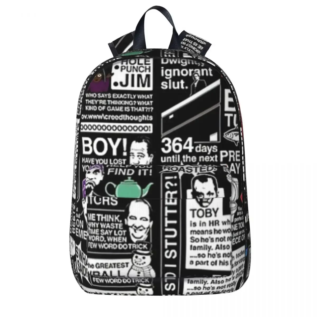 Mochila con citas de la Oficina para niños, Bolsa Escolar de moda, portabilidad, portátil, Wise Words of The Office