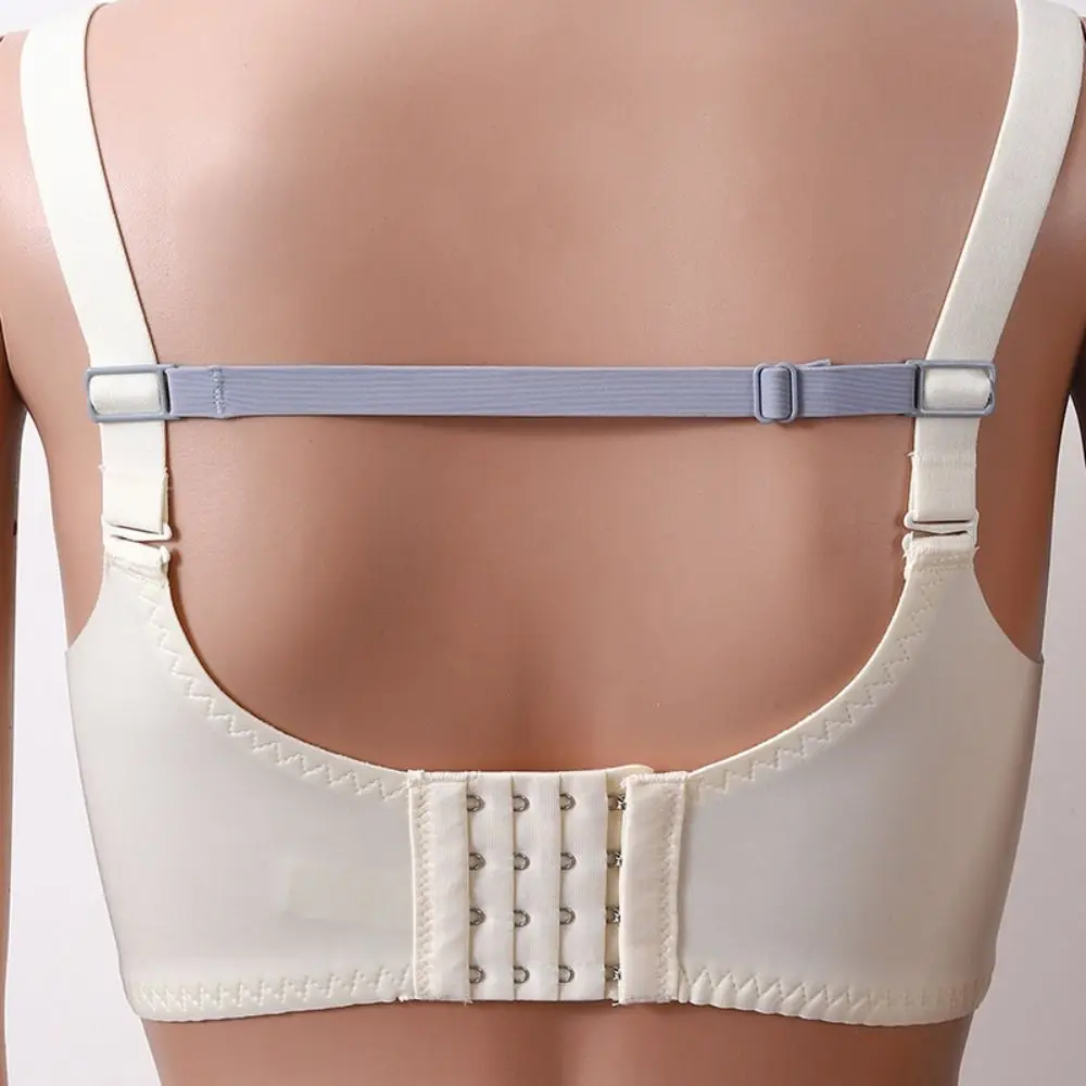 

1 PCS Adjustable Bra Extender Anti-slip Pure Color Buckle Belt Elastic Double-Shoulder Invisible Bra Strap