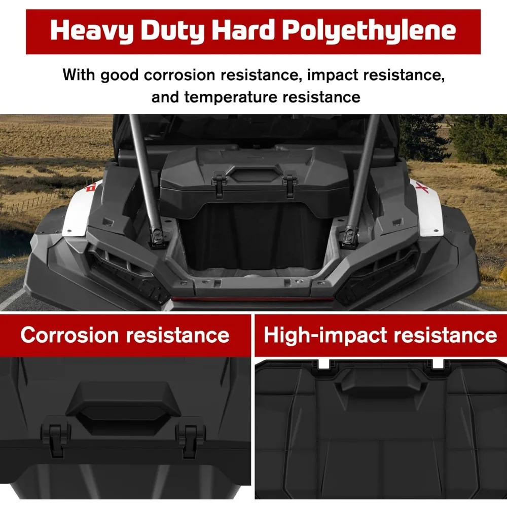 Forward Cargo Storage Box for Polaris , Polypropylene Water Resistant Forward Cargo Storage Bin