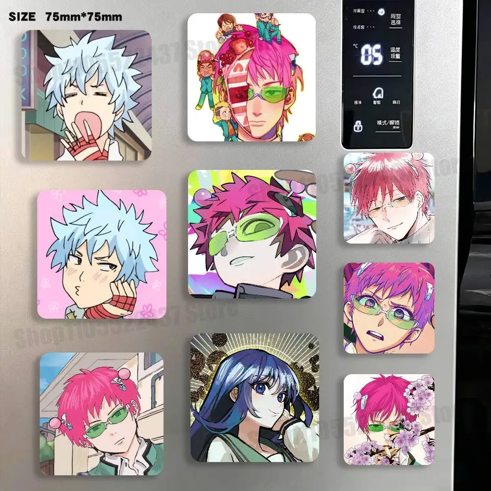 

Funny The D-Disastrous Life of Saiki K Fridge Magnetic Magnet PVC Memorial Decor for Family Friends Students Adults