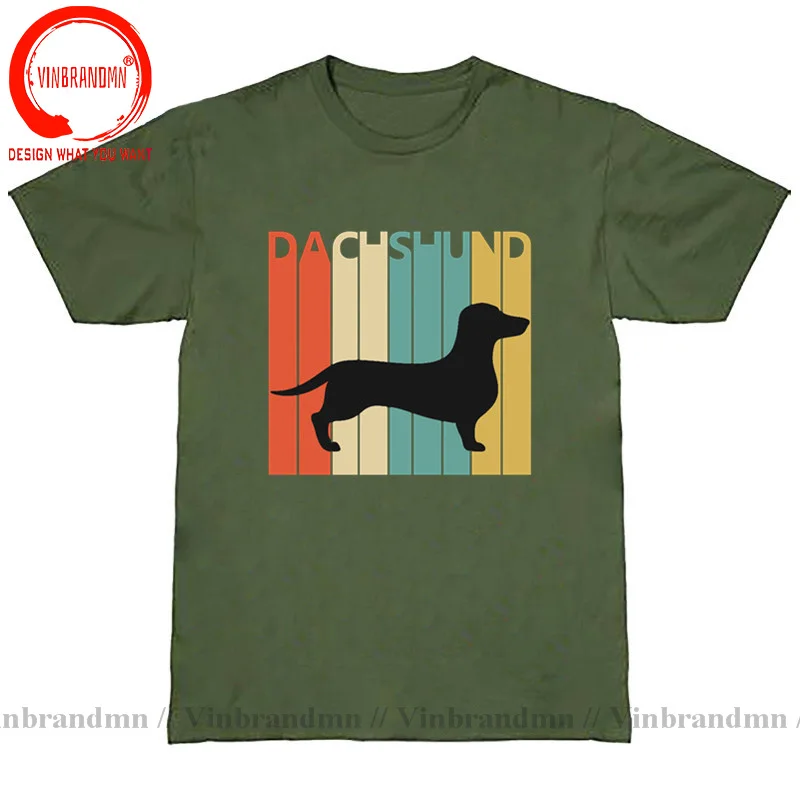 Standard Dachshund Shirt Retro Vintage Cool Wiener Dog Weenie Mama Funny Dackel Gift Puppy Pet Lover Owner Men Teckel T-Shirts