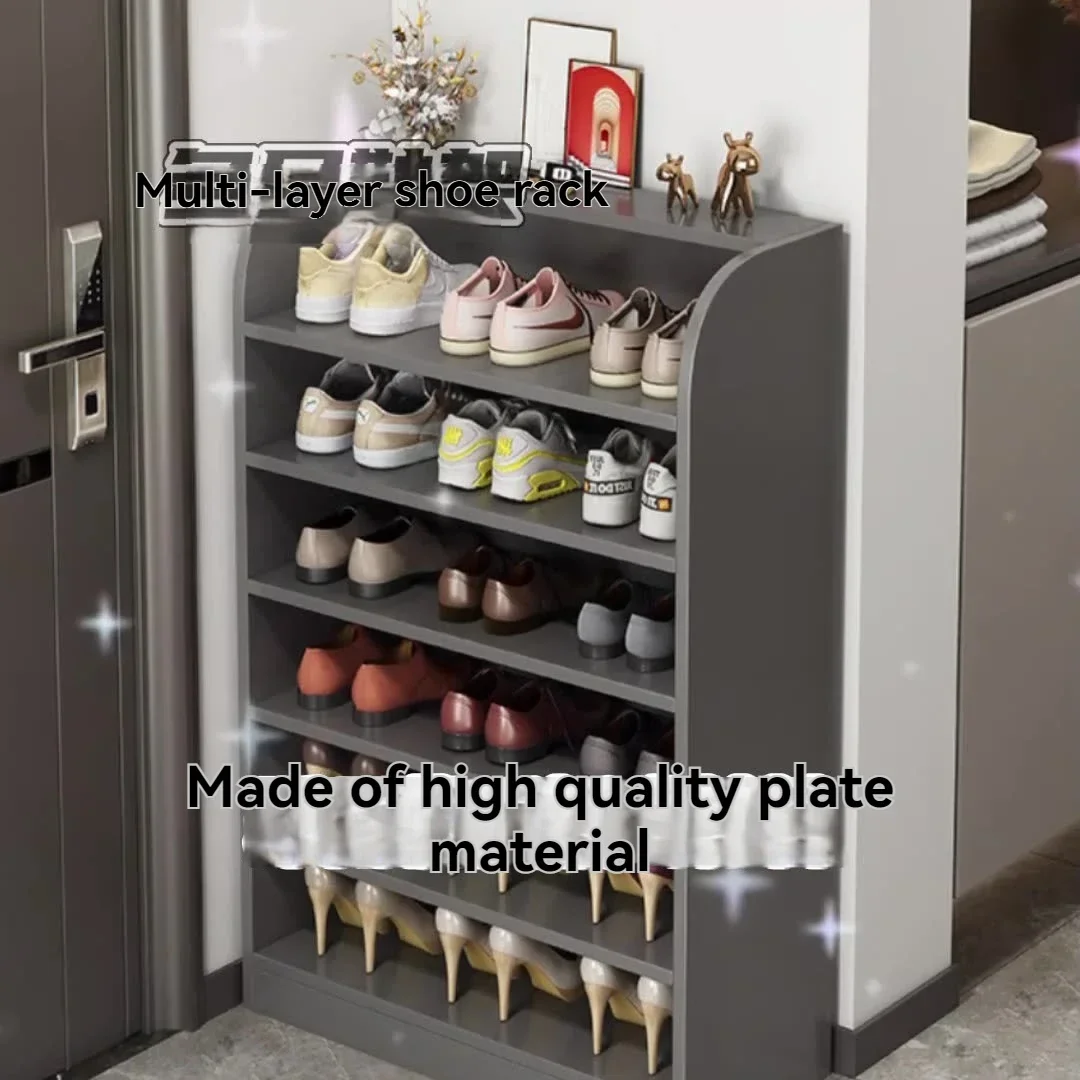 Firm Shoe Cabinet, Simple Household Use, Multi-level Storage Shelf At The Entrance, Wall Mounted, Multi-purpose, Small Shoe Rack