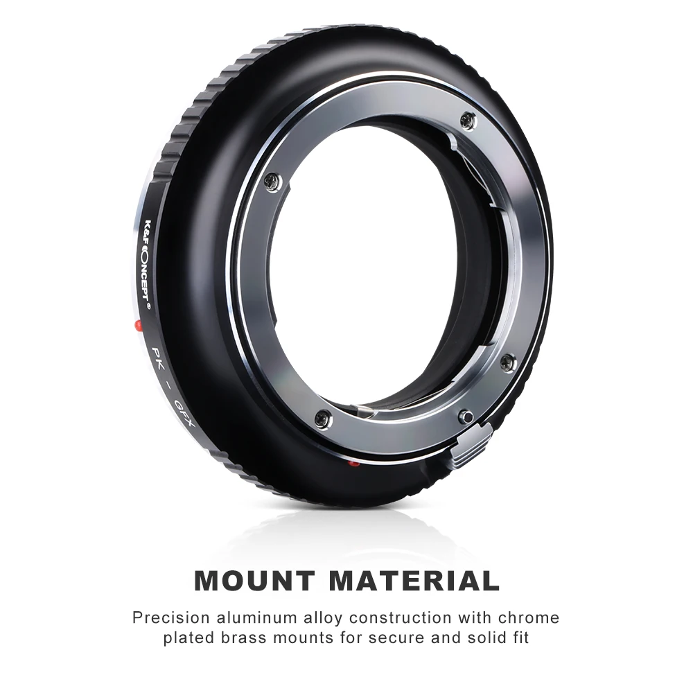 K&F Concept for PK-GFX Lens Mount Adapter for Pentax K Series Lenses to Fuji GFX Camera Body