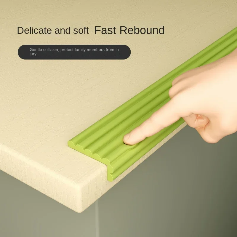Kids Protection Bumper Edge Angle Home Anti-Collision Strip 2M Soft Baby Safety Desk Table Edge Guard Strip Security L-Shaped