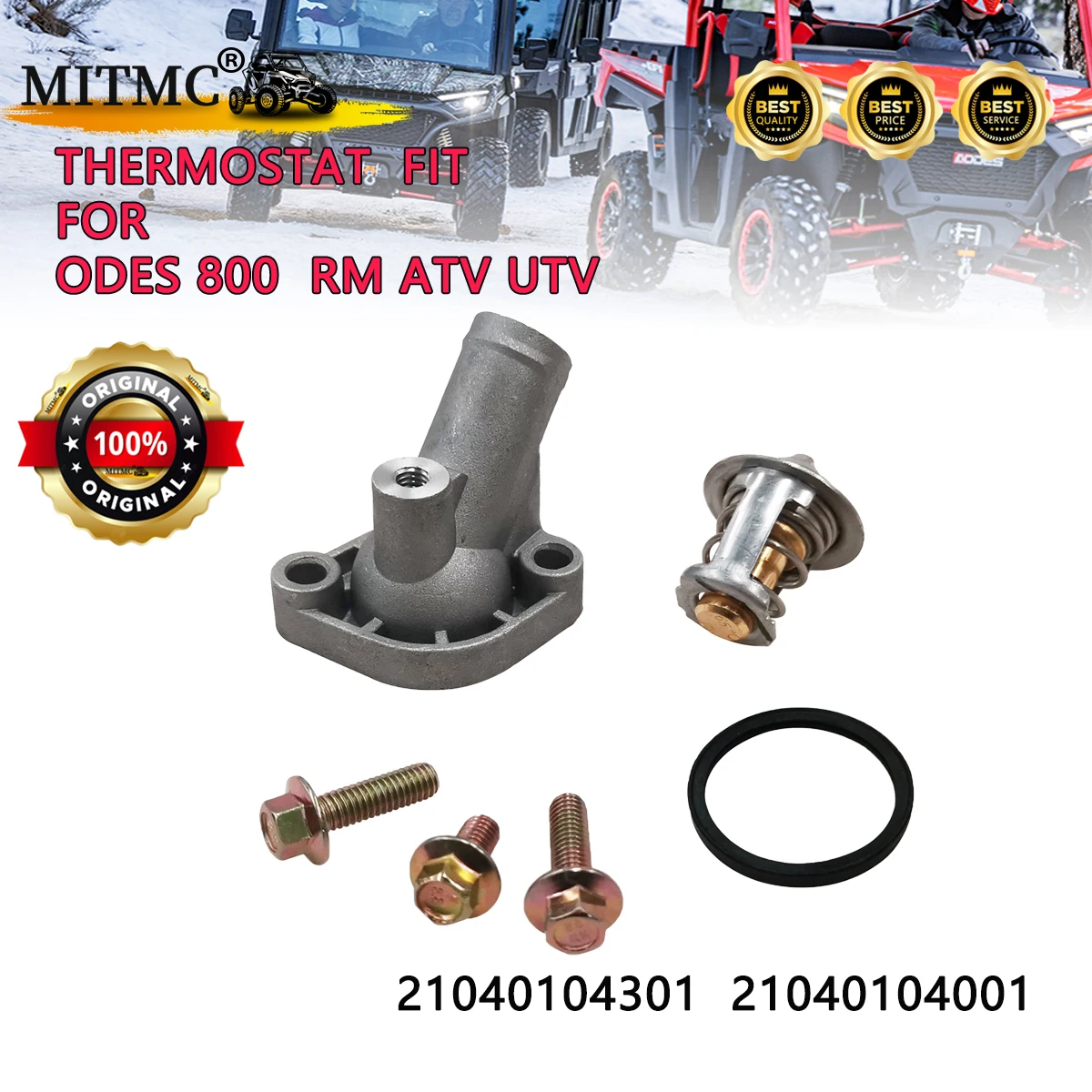 

Термостат подходит для ODES 800 RM ATV UTV, корпус термостата 21040104301 (RM 122306) 21040104001