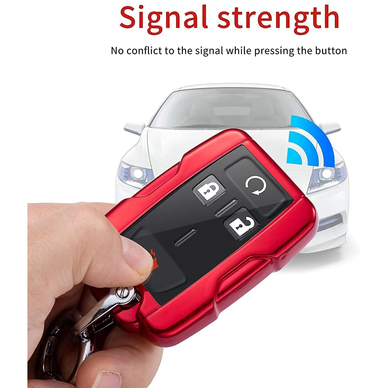 Sarung penutup Fob kunci pintar pelindung Remote Control pintar Tombol 3/4/5 untuk Chevrolet Silverado Suburban Tahoe GMC