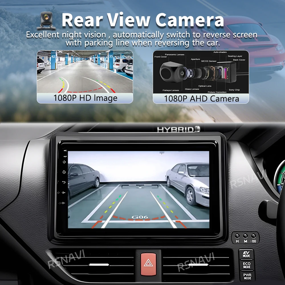 Android 16 Carplay Auto GPS For Toyota Noah Voxy R80 2014 2015 - 2021 Car Radio Multimedia Player Video 360 Camera 2Din Stereo