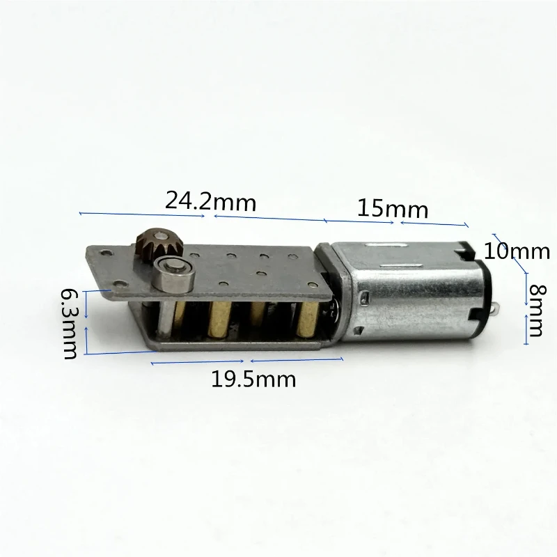 FF-M20-06225 M20 Full Metal Gearbox Gear Reducer Motor DC 3V-5V 15RPM Slow Speed for 3D Printing Pinter Pen/ Toy Model