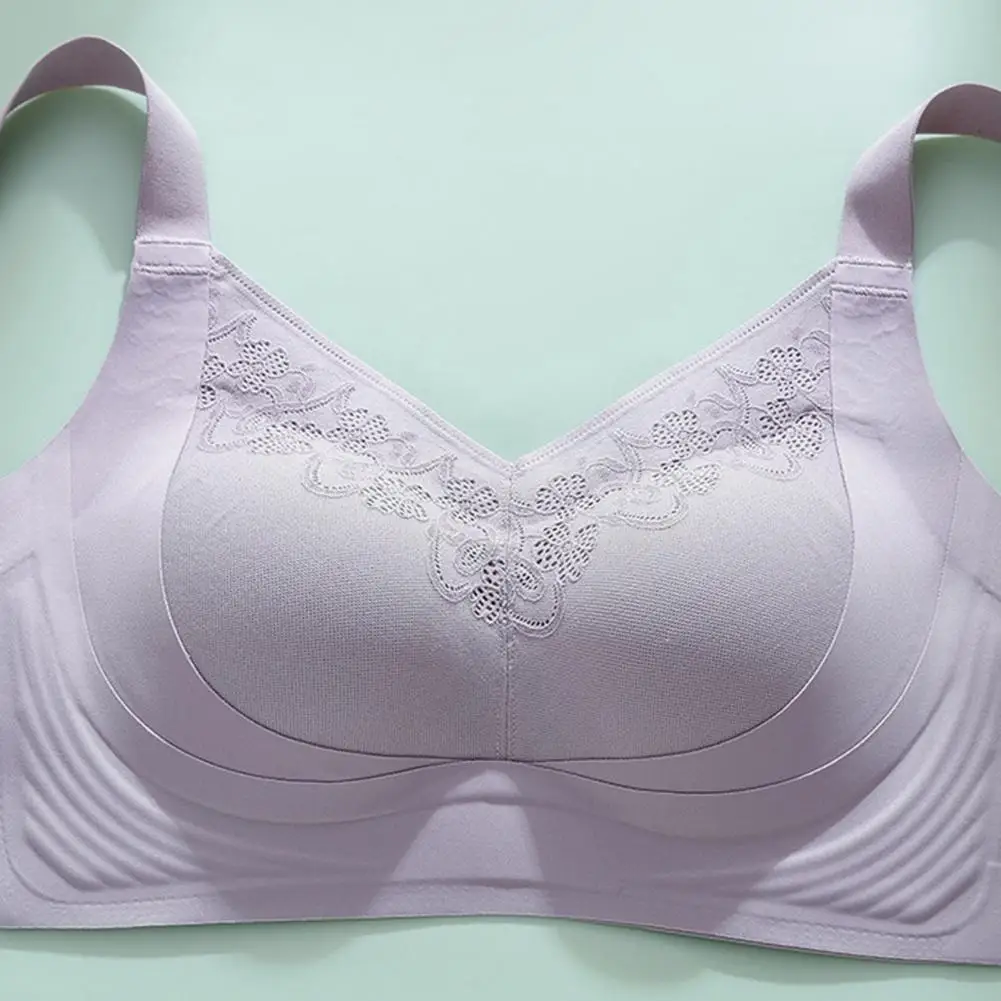 Adjustable Strap Bra Bra Lines Padded Push Up Lace Bra Plus Size Wireless T-shirt Breathable Supportive for Women Anti-sagging