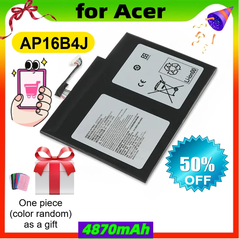 

AP16B4J Laptop Battery For Acer Aspire Switch Alpha 12 N16P3 N17P5 AP16B4J SA5-271 Tablet Fast Delivery 7.6V 37WH