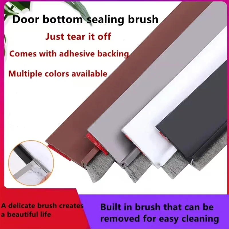 New Door Sealing Draft Stopper Strip Wind Dust Blocker Stopp