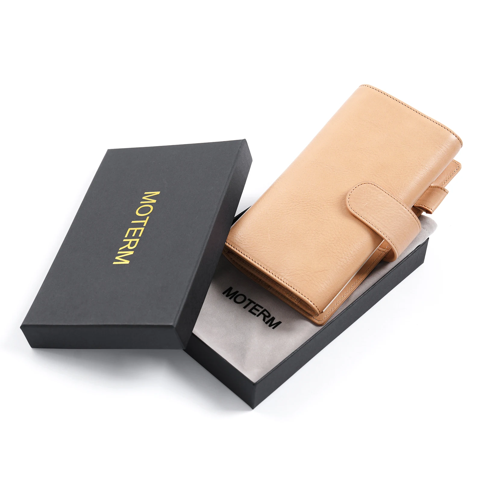 Тройная обложка Moterm Weeks без заднего кармана для блокнота Hobonichi Mega, органайзер-планировщик из кожи растительного дубления, повестка дня