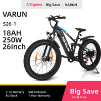 Varun S26-1 Electic Bicycle Adult Urban Commuting E Bike 26*4 Inch Fat Tire E-Mountain Bike 48V18Ah 250W Motor Electic Bike