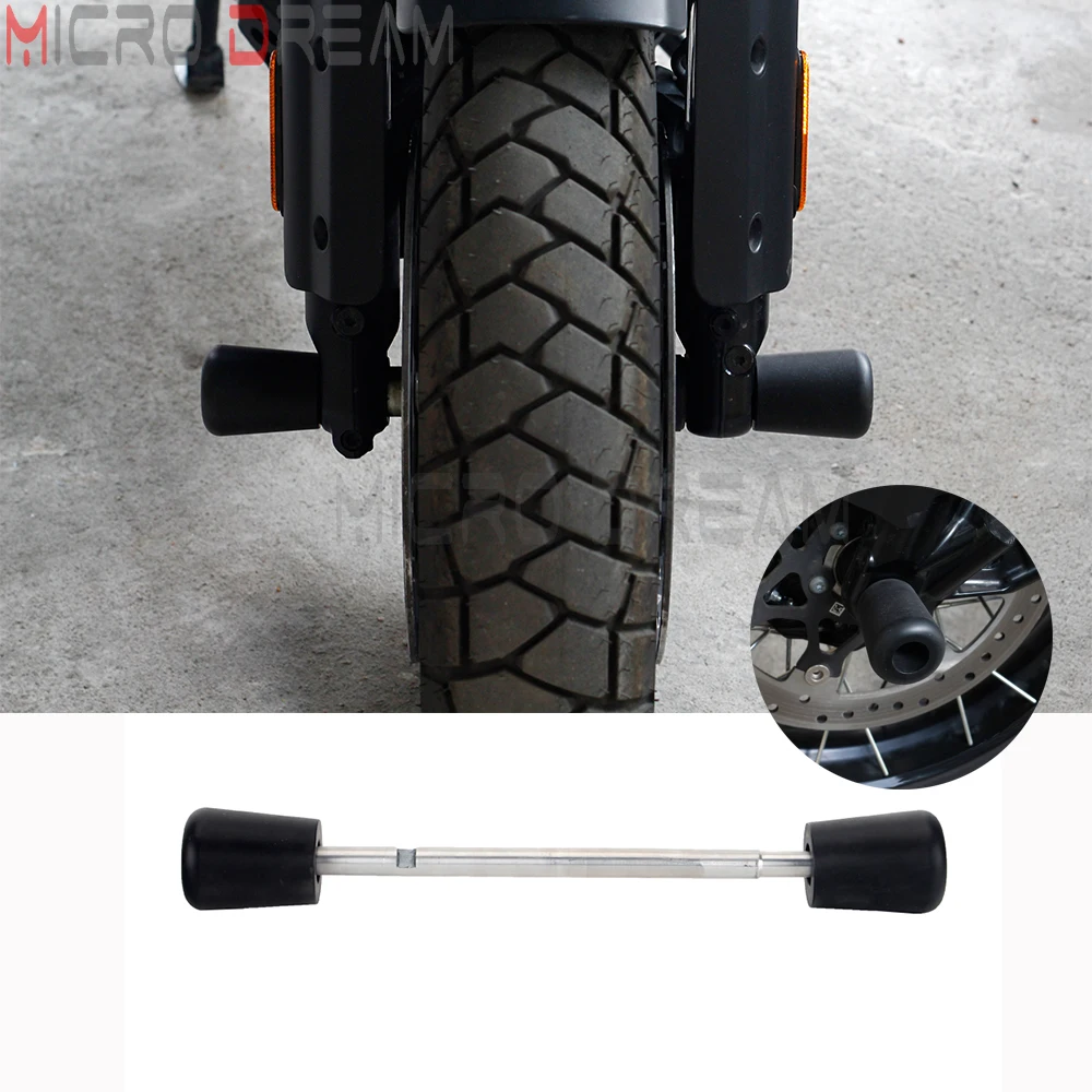 

New Motorcycle Front Axle Fork Crash Sliders Wheel Protector Protetion For Harley PAN AMERICA 1250 S RA1250 S ADV 2021-2024