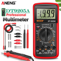 ANENG DT9205A Digital Profesional Multimeter AC/DC Voltage Current Test Capacitance NCV Resistance Ohm Electrical Test Meter Too