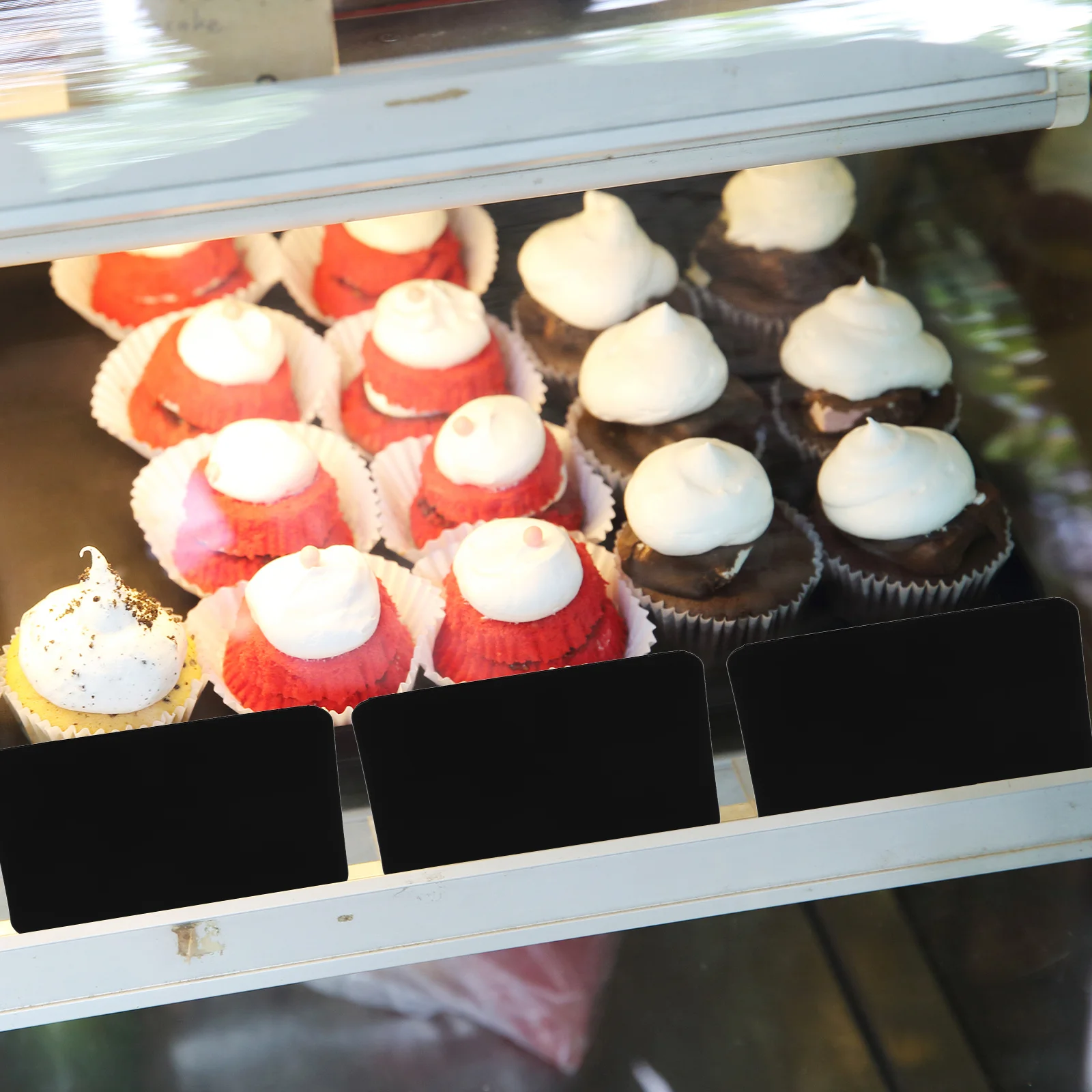 10 Buah Label Harga Kecil, Penyangga Label untuk Toko Kue, Stand Label Toko Roti, Stand Display untuk Vendor, Acara, Rak Display Ritel, Nama Makanan