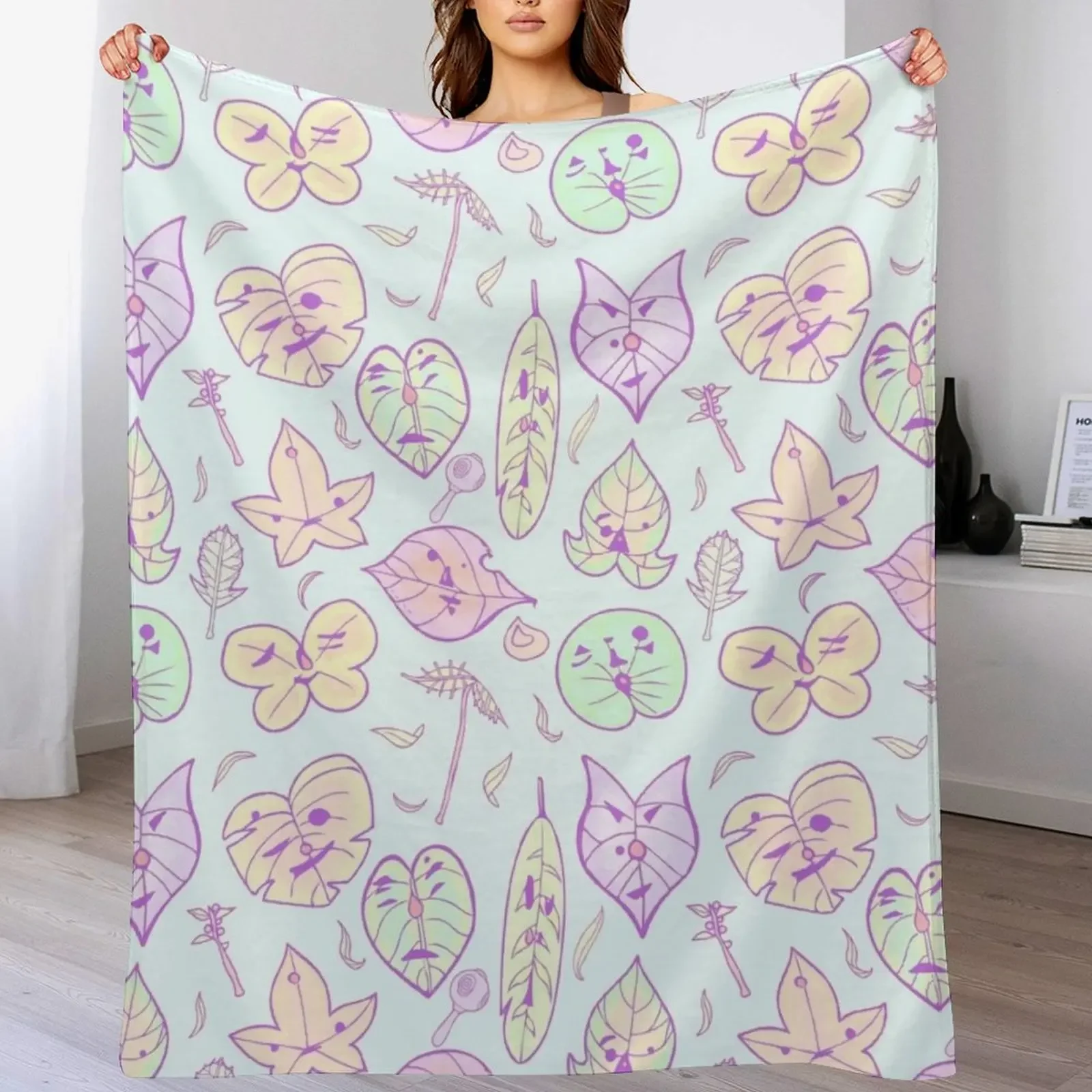

Hestu's Friends (Blue Ver.) Throw Blanket Weighted Comforter Decorative Beds Camping Blankets