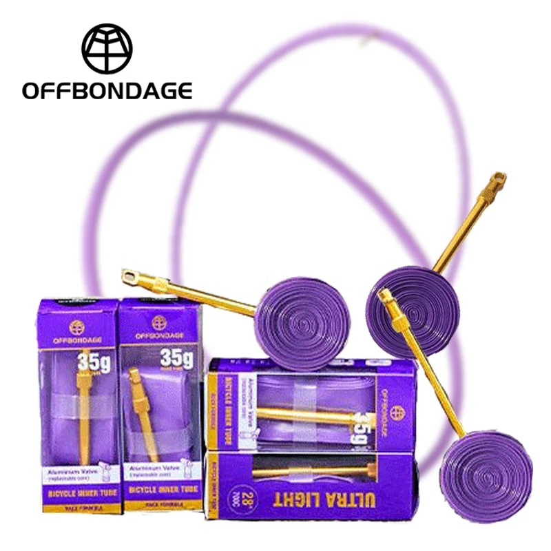 AliExpress OFFBONDAGE Bike Inner Tube TPU Aluminum Alloy Valve 60mm 80mm F/V Road Tire Inner Tube Ultralight Bike Inner Tube Bike Accessory