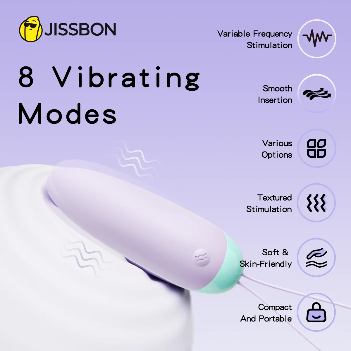 Jissbon Pocket Sex Vibrator Candy Treat Women Dildo Vibrator 8 Vibration Mode Penetration For Toys Panties Vibrator Adult Sex To