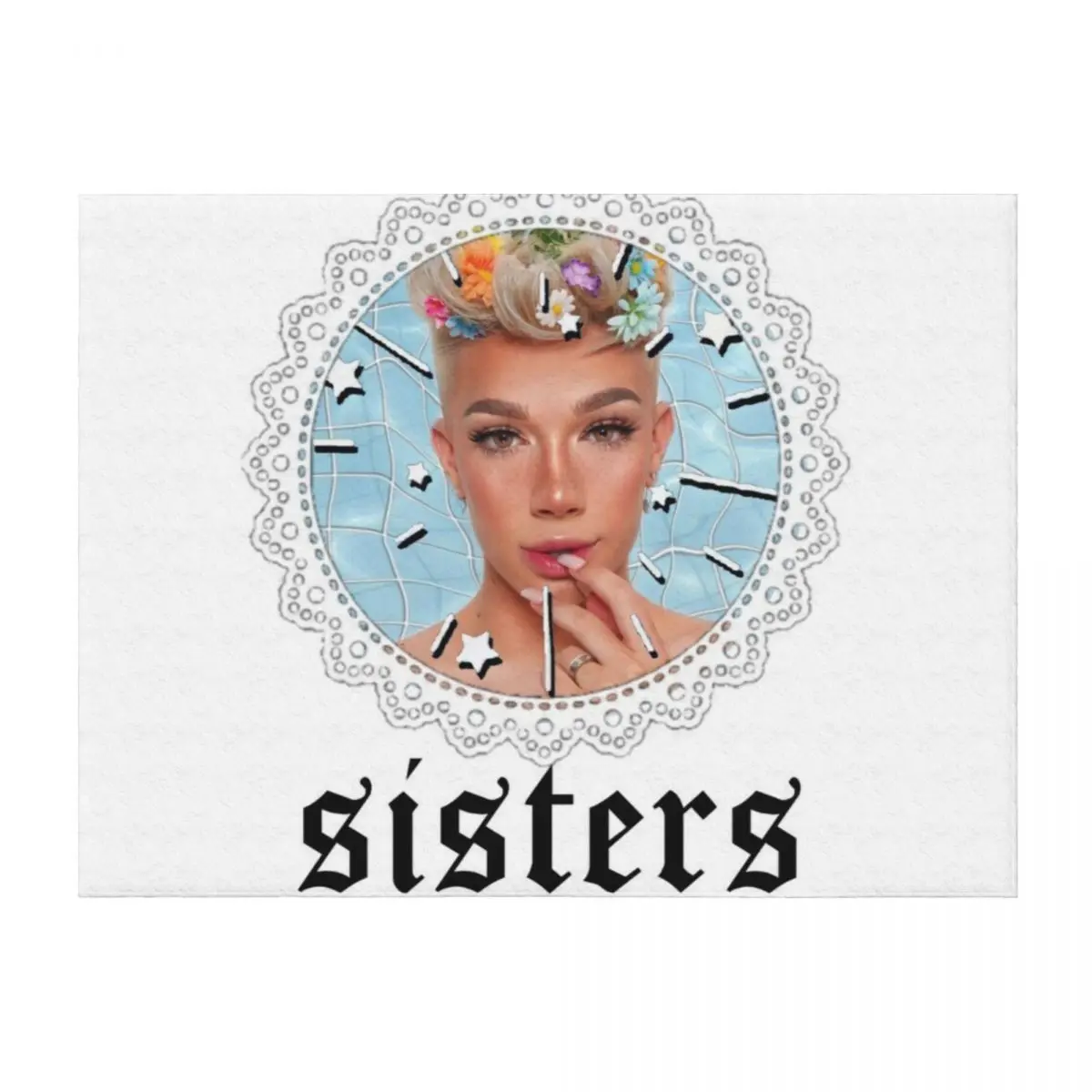 

James Charles Sisters Throw Blanket Bed covers Luxury halloween Fashion Sofas Blankets